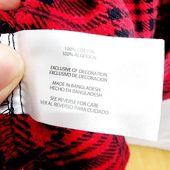 Woolrich Red & Black Plaid Heavy Weight Button Front Men's Flannel Shirt Size M - Picture 5 of 12